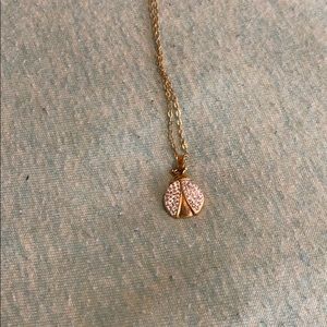 Gold ladybug necklace